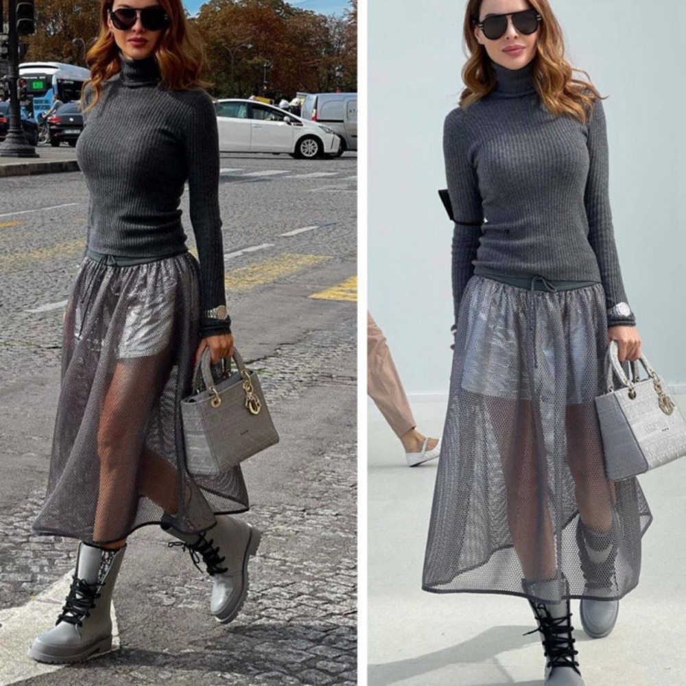 ❌SOLD❌ Christian Dior Net Skirt with Shorts NWT 38